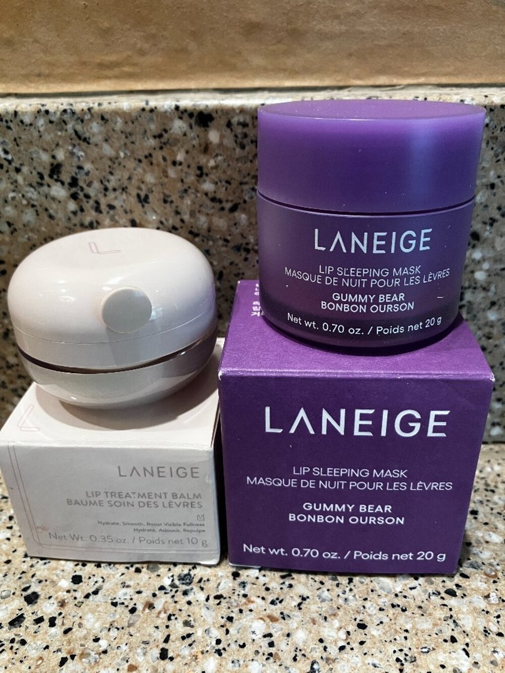LANIEGE Set of Lip Sleeping Mask Gummy Bear and Balm ! NEW